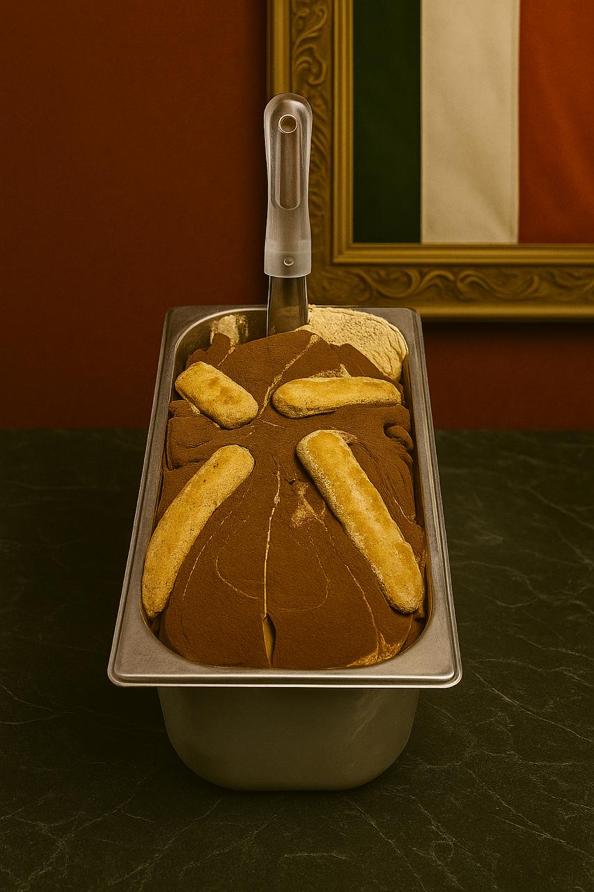 Gelato sabor Tiramisú